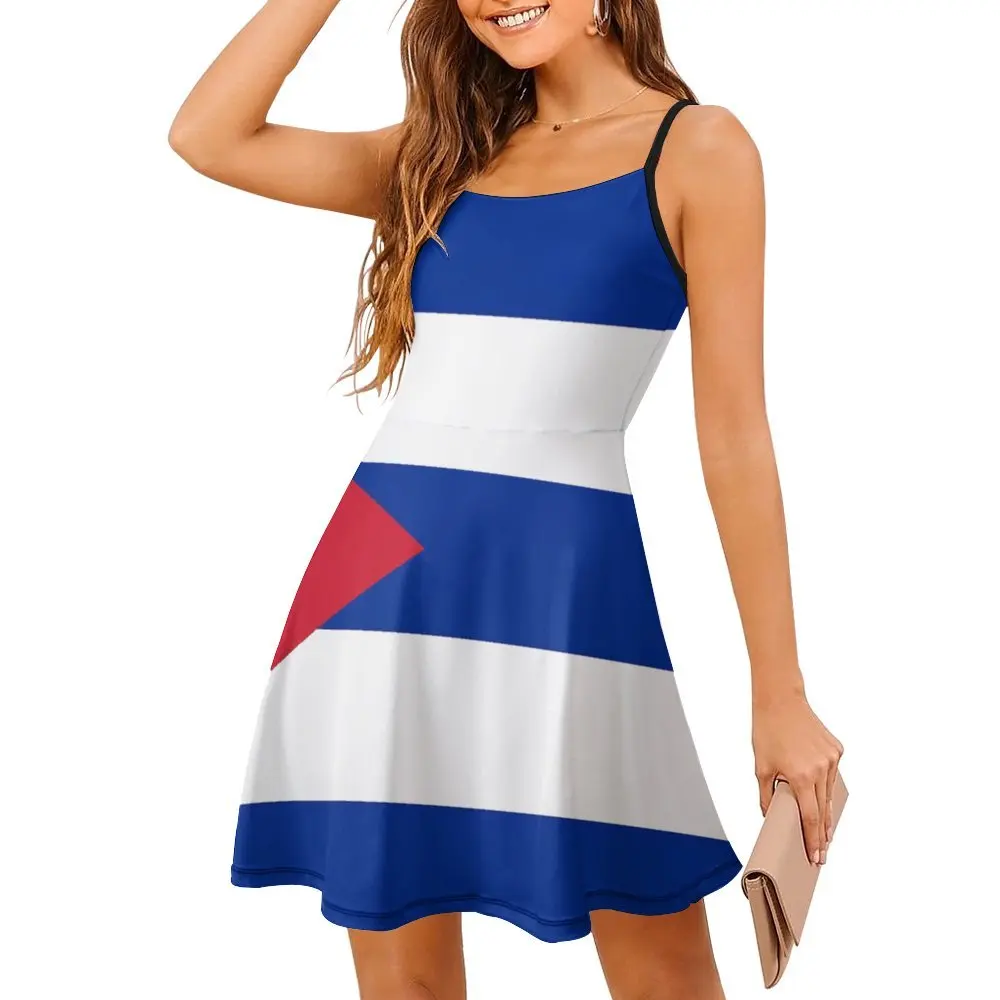 Lipu Kuuba Naiste Pilduma Kleit Loominguline Eksootiliste Naise Kleit Naljakas Sarkastiline Puhkus Kleidid