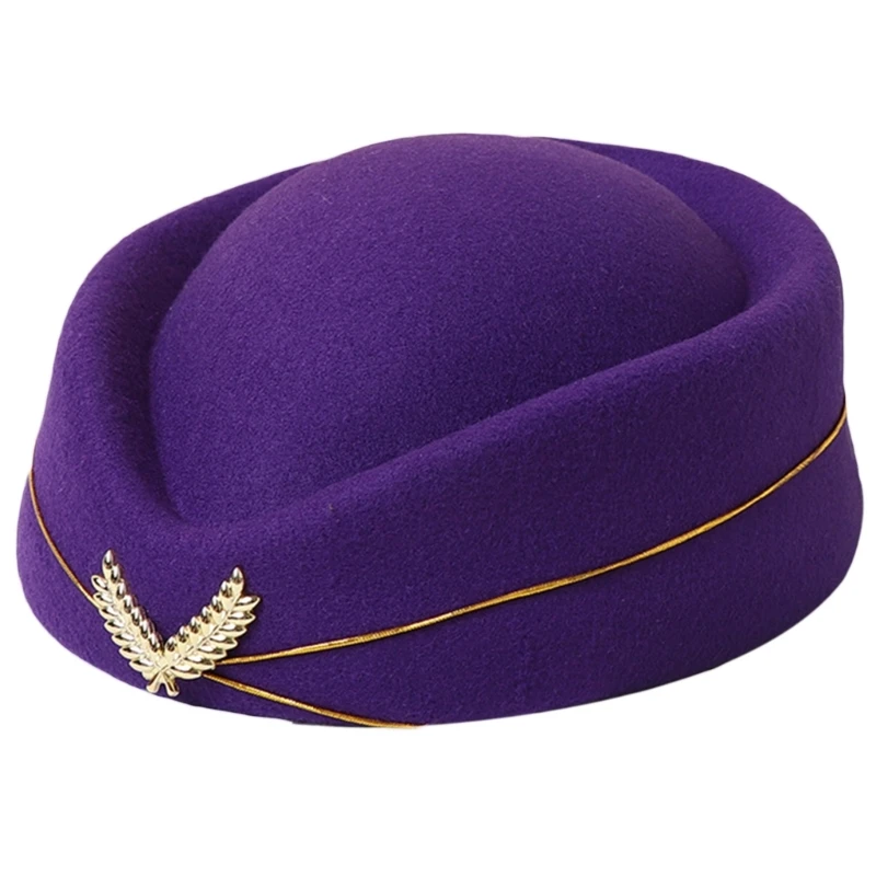 Stjuardess Müts Stjuardessid Müts Müts Müts Naiste Poole Mütsid Cosplay Kostüüm Formaalne Ühtne Mütsid Tarvik
