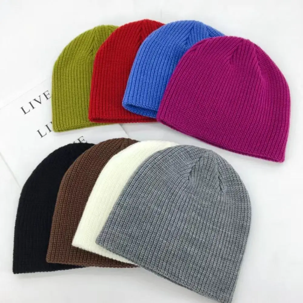 Solid Color Beanie Müts Uus Talv Soe Kootud Müts Kudumise Kõrvaklapid Villased Mütsid Naistele