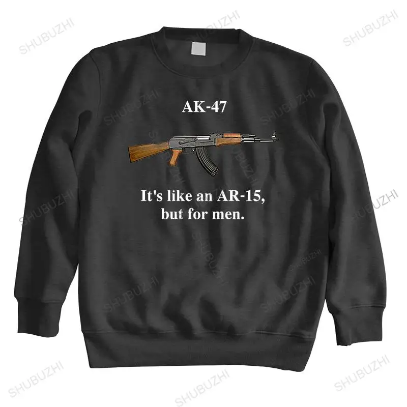 meeste sügis dressipluus must hoody AK-47 See on Nagu AR-15, Kuid Meeste Vaba aja veetmise brändi talvel topp poiste soe hoody euro suurust
