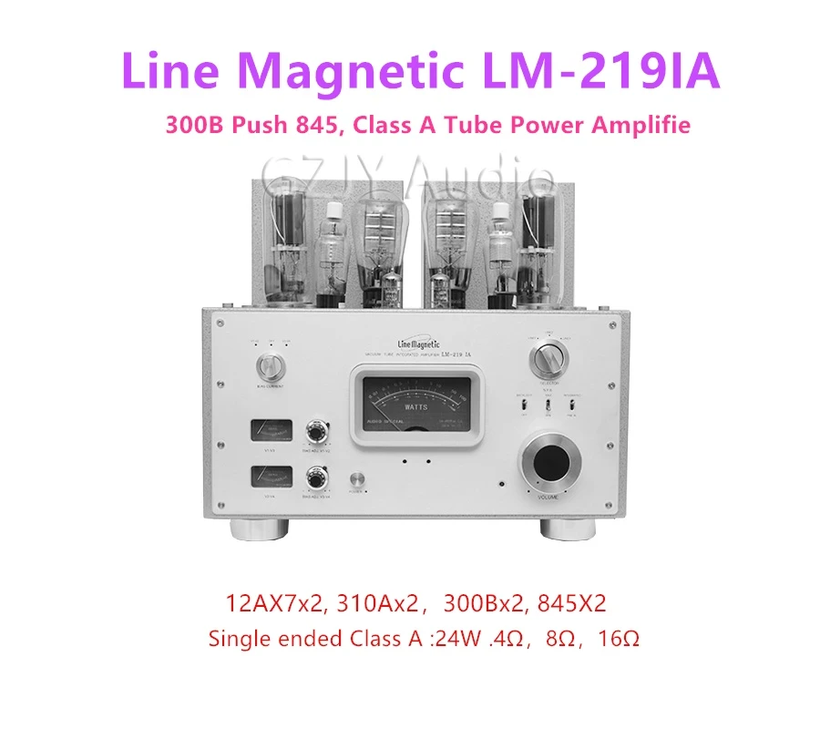 Line Magnetic LM-219IA Toru Võimendi Integreeritud Võimendi 300B Push 845, A-Klassi Toru Võimsus Amplifie/15Hz35kHz-1.5 dB