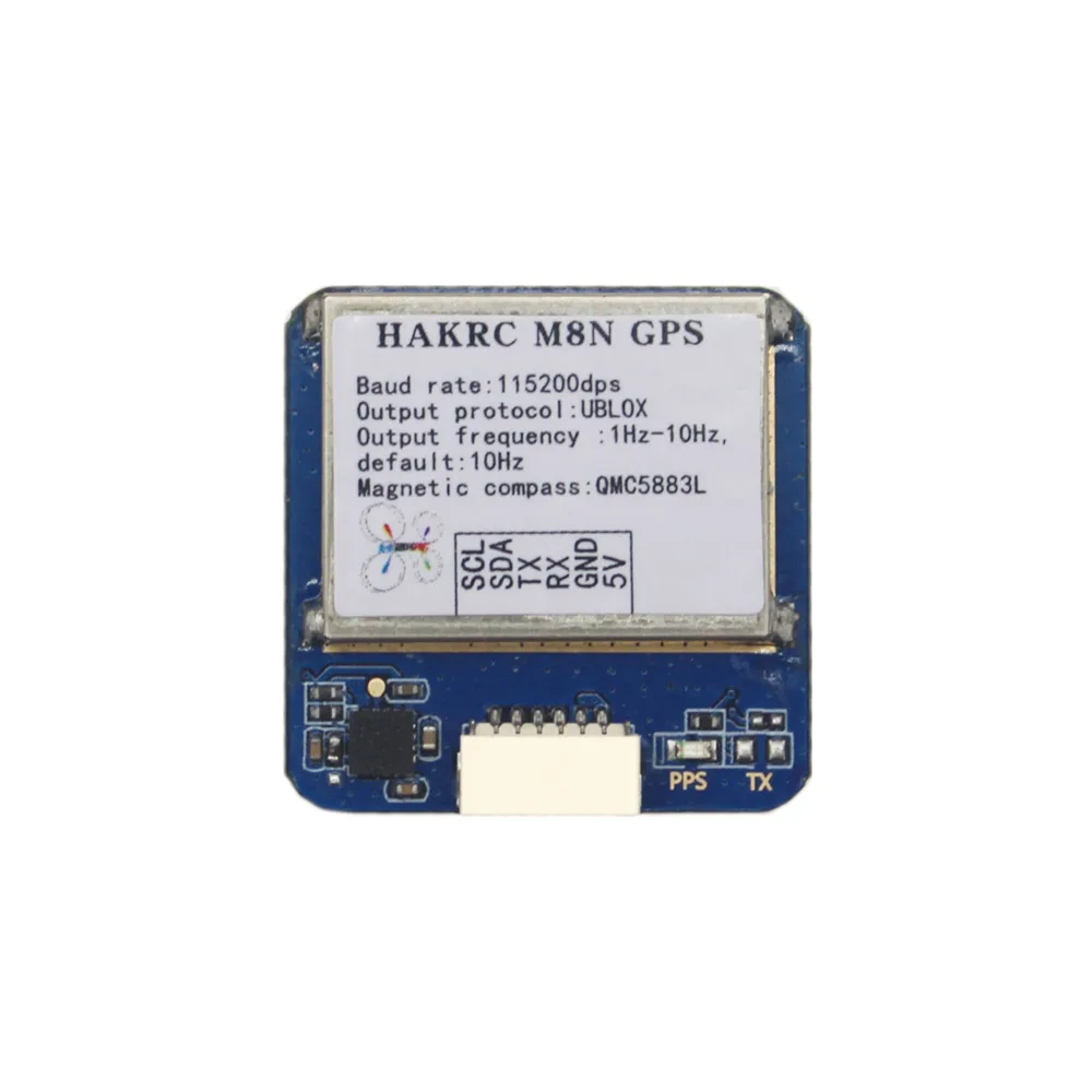 HAKRC M8N GPS-F23-U Beidou/GPS-vastuvõtja 72CH NMEA0183 jaoks RC FPV Racing Undamine